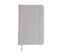 eBuyGB Quaderno formato A6 con copertina rigida colorata, a righe, colore: argento