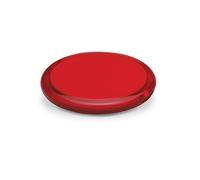 eBuyGB - Specchio cosmetico a doppia faccia da donna, con ingrandimento compatto, confezione da 10, colore: Rosso