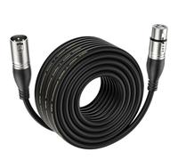 EBXYA Cavo per microfono XLR 15 m Premium 3 pin maschio a femmina DMX cavo patch