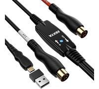 EBXYA Cavo Type-C MIDI su interfaccia a 5 pin-midi 2M MIDI IN-OST CONVERTER Tastiera per PC/Mac/Laptop per le tracce di elaborazione e registrazione musicale con Windows/Mac