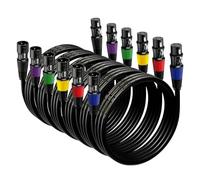 EBXYA Cavo XLR per microfono, 1 m, confezione da 6