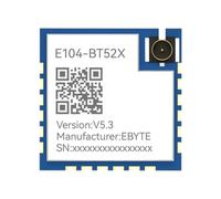 EBYTE BLE5.3 al modulo porta seriale DA14535 E104-BT52-V5.3 OTA lunga distanza 250M basso potere MAC UART di grado industriale (E104-BT52X-V5.3)