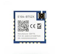 EBYTE Bluetooth al modulo porta seriale DA14531 E104-BT52X di potenza inferiore lunga distanza 130m di piccola dimensione MAC Serial Wake Up