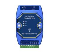EBYTE Convertitore industriale da USB a RS485 RS422 RS232 TTL serie E810-U FT232 isolamento del segnale di alimentazione Tipo-C 3.3V/5V (E810-U15HF)