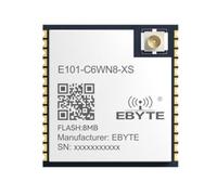 EBYTE Modulo SoC Bluetooth Wifi IOT 2.4G E101-C6MN4 20dbm 200m WIFI6 BLE5.3 ESP32-C6 MQTT IPV6 4M Flash AT Command PCB (E101-C6WN8-XS)