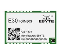 EBYTE SI4438 Modulo RF Wireless SMD 433MHz 470MHz 30dBm Distanza 5,6Km E30-400M30S(4438) Interfaccia Antenna Foro Timbro/IPEX per Industria, casa, Fattoria, Hotel