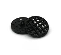 EBZFASO Bottoni vintage per cappotti, Metal Shank Buttons Multicolor 18-25mm Pack Of 15(15pcs Black,36L=23.0MM)