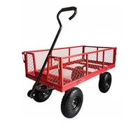 EBZFASO Carrello per carriola Carrello Multiuso con 4 Ruote gonfiabili, Rimovibile(Red)