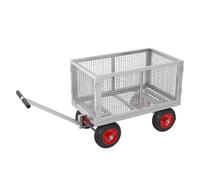 EBZFASO Carrello per carriola Carriola recintata, Carrello Multifunzionale a pianale ribassato for impieghi gravosi(35.4x23.6/90x60cm)