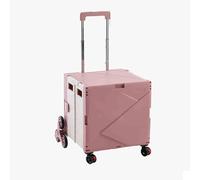 EBZFASO Carrello per carriola Carro Attrezzi, Carrello Pieghevole, carriola(Pink)