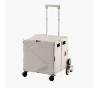 EBZFASO Carrello per carriola Carro Pieghevole, Carrello Pieghevole, carro for carichi Pesanti(Beige Gray)