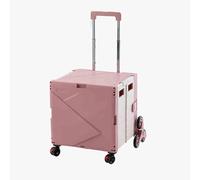 EBZFASO Carrello per carriola Carro Pieghevole, Carrello Pieghevole, carro for carichi Pesanti(Pink)