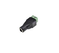 EBZFASO Cavo microfono schermato, 10 pezzi 5,5 x 2,5 mm spina femmina terminale senza saldatura tipo di fissaggio a vite(5.5x2.1mm)