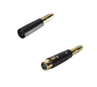 EBZFASO Cavo microfono schermato, Adattatore audio XLR a 3 pin femmina maschio a jack mono da 6,35/6,5 mm da 1/4"(Male Add Female,1pcs)