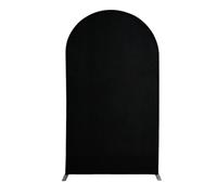 EBZFASO Copertura per fondale ad Arco, Copertura for Arco Nuziale for Supporto for fondale Elastico in Spandex for(Black,65x150cm)