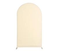 EBZFASO Copertura per fondale ad Arco, Copertura for Arco Nuziale for Supporto for fondale Elastico in Spandex for(Beige,65x150cm)