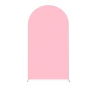 EBZFASO Copertura per fondale ad Arco, Copriarco Nuziale Elastico in Spandex for Banchetti, Feste di Compleanno(Pink Cover,100x200CM)