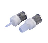 EBZFASO Filtro a Rete per Pompa, Connettore Filtro di Ingresso Pompa Acqua G1/2 a 4-20 mm Attacco rapido 16 Maglie in Acciaio Inossidabile PP(G1i2-12mm,50 Sets)