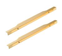 EBZFASO Maniglia a Scomparsa, 2 Packs Closet Drawer Handles Edge Banding Thumbtack Brushed Gold Finger Edge Pull Furniture Cabinet Aluminum Alloy Knobs Door Levers Cupboard(1000mm)