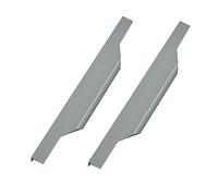 EBZFASO Maniglia a Scomparsa, 2 Packs Handles Edge Banding Thumbtack Grey Finger Edge Pull Furniture Cabinet Aluminum Alloy Knobs Door Levers for Cupboard(400mm)