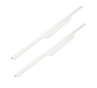 EBZFASO Maniglia a Scomparsa, 2 Packs Handles Edge Banding Thumbtack White Finger Edge Pull Furniture Cabinet Aluminum Alloy Knobs Door Levers for Cupboard(1500mm)