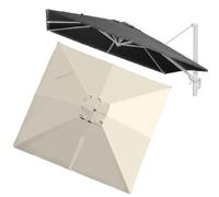 EBZFASO Ombrellone da Giardino, Ombrellone da Patio con 8 Stecche in Poliestere, Copertura Sostitutiva for l'ombra del Mercato(Beige,2.5x2.5m (8.2x8.2ft))