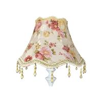 EBZFASO Paralume per Lampada da Salotto, Paralume for Lampada da Tavolo con Frange e Perline Multicolore 25 cm(Color-02)