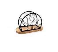 EBZFASO Portatovaglioli da tavola, Porta tovaglioli Indipendente da 15,5 * 6,5 * 10 cm, 1-3 Pezzi(Black)