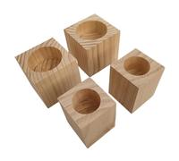 EBZFASO Rialzi per divani, Confezione da 4, Rialzi for mobili in Legno, 4 Pezzi, Dimensioni Multiple(Ø 4.5cm-Increase Height 15cm)
