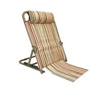 EBZFASO Schienale regolabile e pieghevole con braccioli Assistenza anziani 7 marce schienale regolabile pieghevole struttura in acciaio Oxford multicolore 50x51x72cm(Khaki)