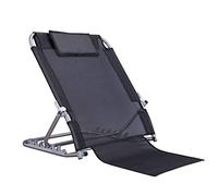 EBZFASO Schienale regolabile e pieghevole con braccioli Schienale for letto, cuscino for la testa, supporto lombare for la lettura, struttura in acciaio inossidabile multicolore(Black)