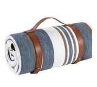 EBZFASO Tappeto da picnic, Coperta da picnic extra large pieghevole portatile resistente alla sabbia(Gray White,150 * 200CM)