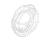 EBZFASO Tubi di Protezione per Fili spaccati Guaina for Cavi a Spirale ignifuga Multicolore, Diverse Misure(White,2 Meters ID 6.0mm)