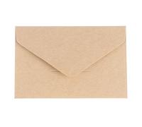 EBzvblxm Busta, 20 mini buste di carta vuote con finestra for invito a nozze, multicolori(Kraft)