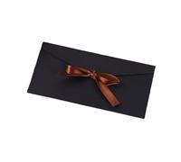 EBzvblxm Busta, Buste Bowknot 10 pezzi multicolori for lettere, biglietti d'invito for feste di matrimonio fai da te, ufficio(Black)