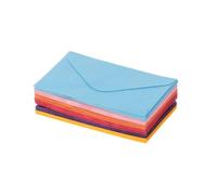 EBzvblxm Busta, Buste multicolori in bianco mini carta 50 pezzi biglietti d'auguri for invito festa di nozze(Mixed Color)