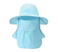EBzvblxm Cappello da sole in poliestere con patta sul collo | Cappello da sole multicolore 6 7/8-7 5/8 con patta sul collo for esterni