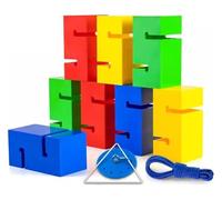 EBzvblxm Giochi di Team Building con la Torre di Blocchi, Gioco di Torre impilabile for Team Building Block for attività Gruppo all'aperto 5/8/10 Pezzi(8PCS)
