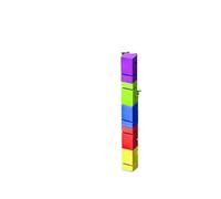 EBzvblxm Giochi di Team Building con la Torre di Blocchi, Gioco Team Building Block Tower for Uffici Centri Comunitari Multicolor 5/8/10 Pz(Blue,10PCS)