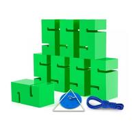 EBzvblxm Giochi di Team Building con la Torre di Blocchi, Team Building Block Tower Game Multicolor 5/8/10 Pezzi con Borsa for Il Trasporto(Green,8PCS)