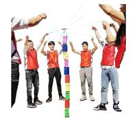 EBzvblxm Giochi di Team Building con la Torre di Blocchi, Team Building Block Tower Giochi ABS Multicolor 5/8/10 PZ(Blue,8PCS)