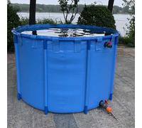 EBzvblxm Lago Artificiale per Pesci, Laghetto for Pesci in Tela Rotonda, PVC Pieghevole, Serbatoio for l'acqua for Colture, Dimensioni Multiple