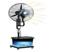 EBzvblxm Ventilatore nebulizzatore, Ristorante del patio della ricarica automatica oscillante commerciale all'aperto di velocità fan 26/30in 42L 3