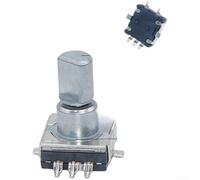 EC11 - Interruttore rotativo incrementale con pulsante, controllo di rotazione a 360 gradi, encoder a 30 posizioni a 5 pin per regolazione del volume e controller della ventola, compatto ad alta