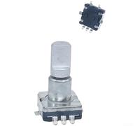 EC11 - Interruttore rotativo incrementale con pulsante, controllo di rotazione a 360 gradi, encoder a 30 posizioni a 5 pin per regolazione del volume e controller della ventola, compatto ad alta