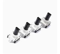 EC12 360 Degree Rotary Encoder Audio 3Pin 24 Position With Push Button Switch Handle 15mm 5Pcs