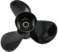 ECAHDVEIR Boat Propeller 11 1/4 X 15 Compatible with SUZUK Outboard 35-65HP Motor Engine 13 Tooth Spline 3-Blade,RH, 58100-88L62-019