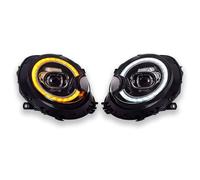 ECAHDVEIR Compatibile con M/W MINI Cooper R55 R56 faro 2007-2013 DRL indicatori di direzione dinamici fari a LED accessori auto