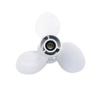 ECAHDVEIR Elica fuoribordo Compatibile con Yama 9.9hp 15hp 1/4 * 10 Vite in Lega di Alluminio Compatible with Barche 3 Lame 8 scanalature Motore Marino Parte 63V-45952-10-EL