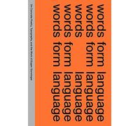 Ecal University Words Form Language - On Concrete Poetry, Typography (Tascabile)
